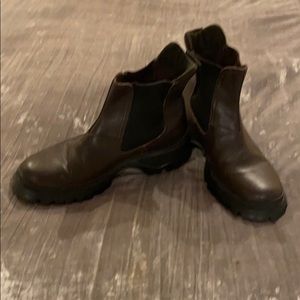 PRADA Chocolate Brown boots sz8